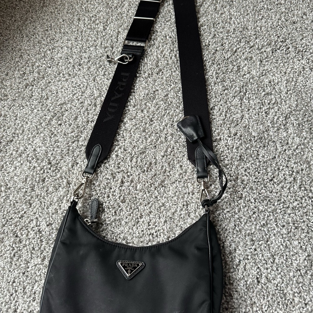 Prada Black Nylon Crossbody Bag